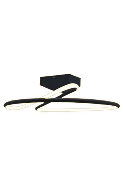 V-TAC Lustră LED 20W 4000K 2130 lm Negru Ø25x13 cm IP20