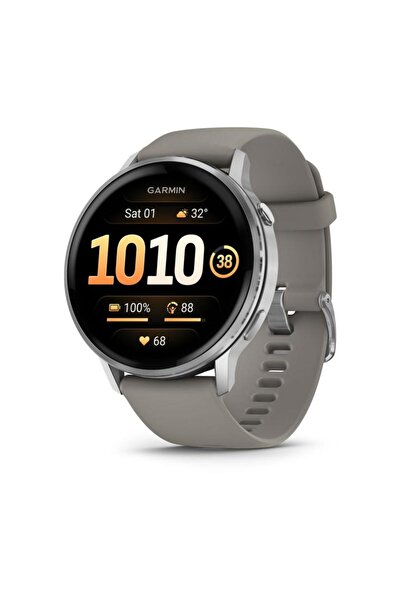 Garmin Smartwatch Venu 4 AMOLED GPS, 1.4 ", 8GB, Wi-Fi, Curea din silicon gri...