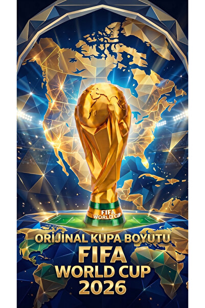 uAmor Premium Design Dünya Kupası (FIFA World Cup) - Özel Üretim İpeksi Dokul...
