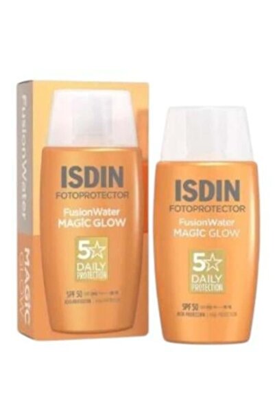 ISDIN ماجيك واقي شمس مائي بلمعة لجميع أنواع البشرة SPF 50 من ايسدين - 50مل