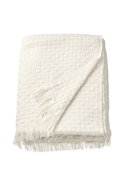 IKEA HORNMAL Throw, off-white, 130 x 170 cm