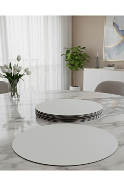 ih ihra Set of 15 Mdf Round Plates - 30 cm Diameter Decorative Placemats and ...