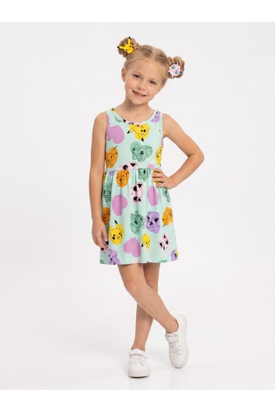 SeaBubbles Strappy Cotton Girls' Dress