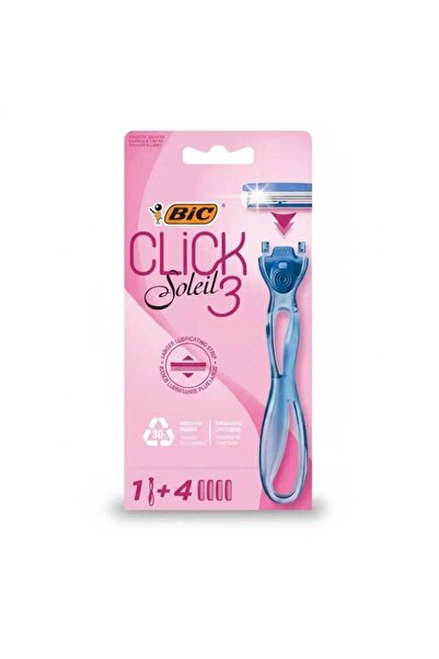 Bic Click Soleil 3 Womens Refillable Razor- 4blades