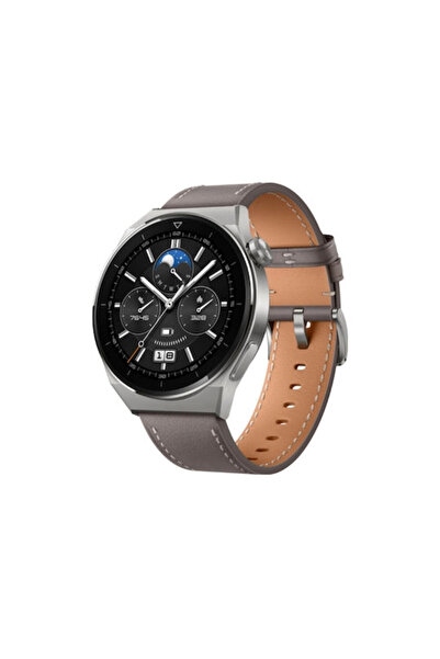 OEM Δερμάτινο λουράκι Huawei Watch GT 6 46mm GT 6 Pro 46mm Γκρι
