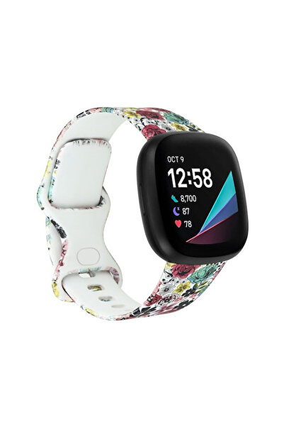 OEM Λουράκι Σιλικόνης Κόκκινο για Versa 4, Versa 3 (Fitbit Versa 4, Versa 3, ...