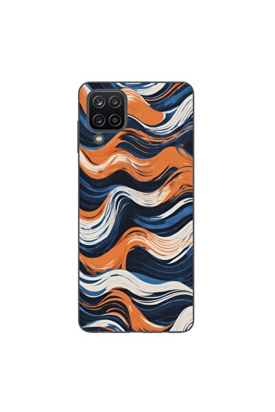 OEM Husa compatibila cu Samsung Galaxy A12 Silicon Gel Tpu Model Abstract Cra...