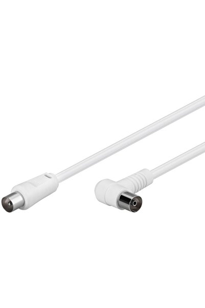 MicroConnect Cablu Coaxial 1,5m Alb Înclinat 80dB, 75 Ohm, Dublu Ecranat