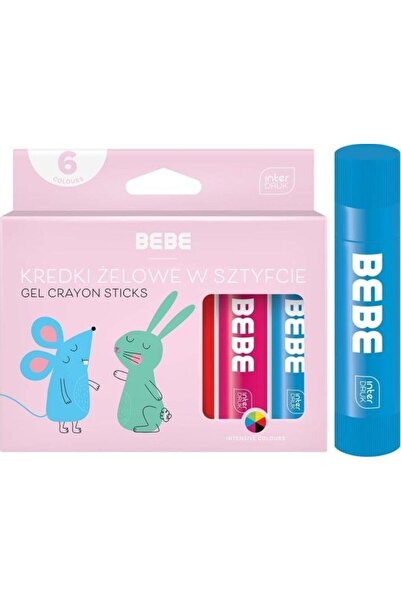 Interdruk Creioane cu gel in betisoare 10g 6 culori BB Kids