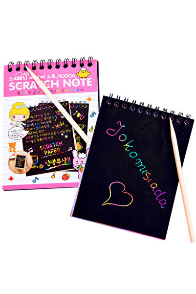 Jokomisiada Caiet tip scratchcard curcubeu cu stylus ZA3913