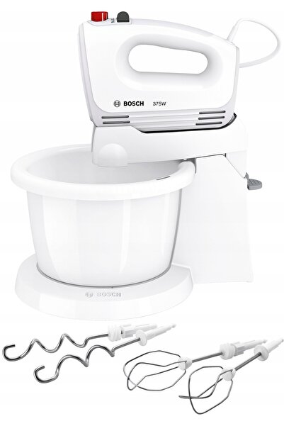 Boschen Mixer de mână cu bol Bosch MFQ2600W 375W 4 trepte pentru mixare și ba...
