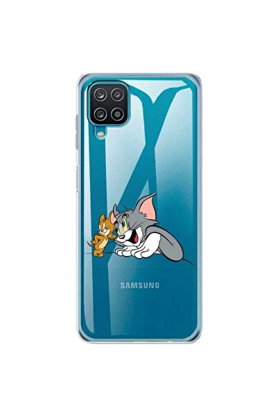 OEM Θήκη συμβατή με Samsung Galaxy A22 4G Σιλικόνης Διαφανής με σχέδιο Τομ κα...