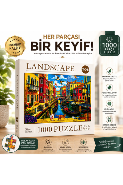 Zoe Venice Dream 1000 Piece Landscape Puzzle (68X48 cm) 🛶 🧩 🧩 🛶