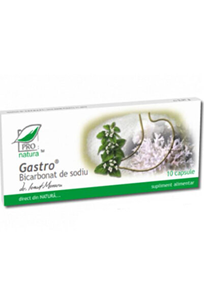 MEDICA Gastro Bicarbonat de Sodiu Pro Natura Medica, 10 capsule