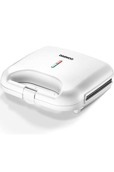 Daewoo DSM25W Sandwich Maker, 800W, Non-Stick Plates, Thermostat Control, Coo...