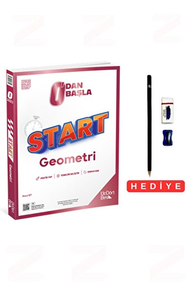 Üç Dört Beş Yayıncılık Üç Dört Beş Sıfırdan Başla Start Geometri Soru Bankası...