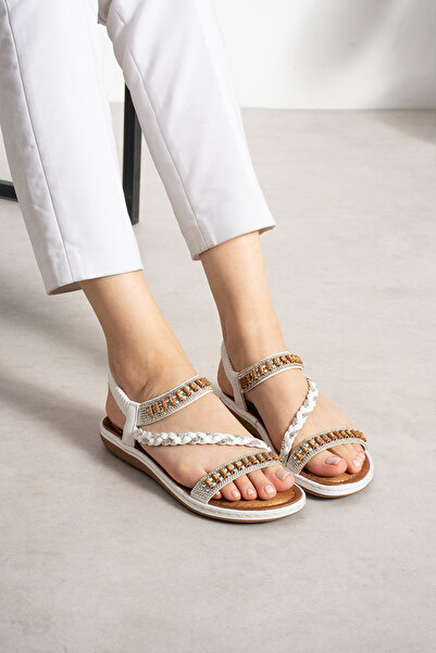MERVESTORE Knitted Detail Women's Sandals