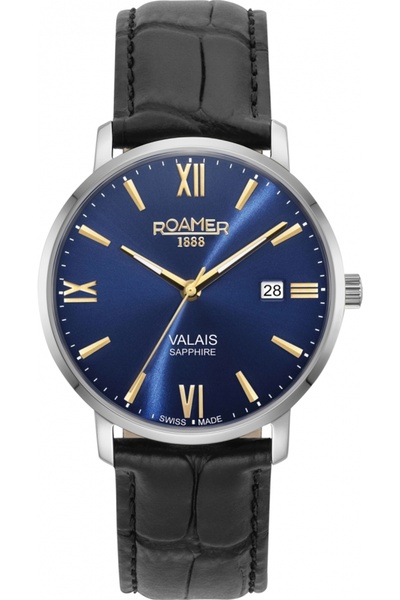 Roamer ceas bărbătesc 958833 41 41 05, albastru marin clasic, pentru cupluri.