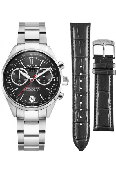 Roamer Set bărbați 978818 41 85 20 — oțel, sportiv, cu o curea suplimentară