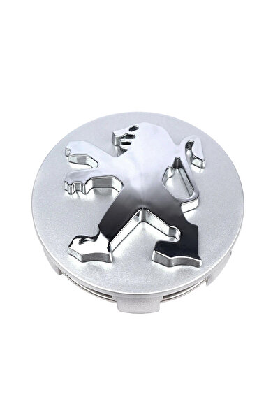 OEM Κάλυμμα κέντρου τροχού Peugeot ασημί/χρωμέ 60mm