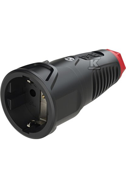 PCE Priză portabilă din cauciuc 16A 2P+Z 230V VDE IP20 /cauciuc/TAURUS2 2520-sr