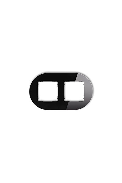 KARLIK ICON Cadru universal dublu rotund - efect de sticlă (cadru: fund negru...