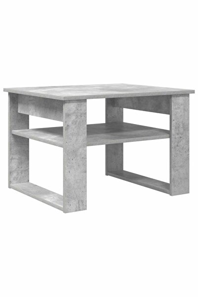 vidaxl Masă de cafea Gri din beton 64 x 54 x 44 cm Lemn compozit