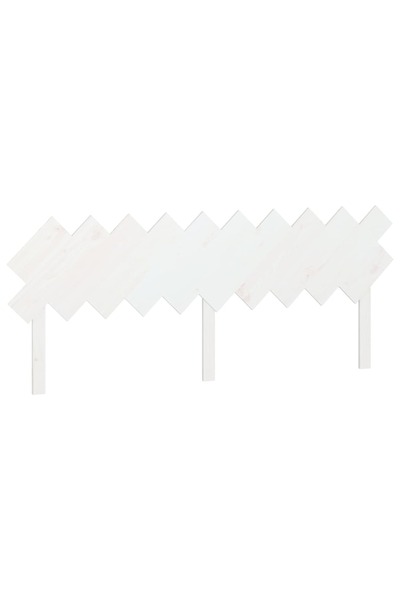 vidaxl Tăblie de pat, alb, 196x3x80,5 cm, lemn masiv de pin