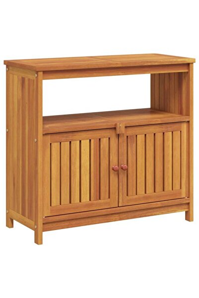 vidaxl Masă consolă de grădină, 80 x 35 x 75 cm, lemn masiv de salcâm