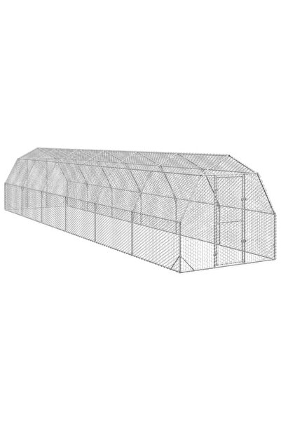 vidaxl Țarc pentru găini 2.5 x 12 x 2.25 m Oțel galvanizat