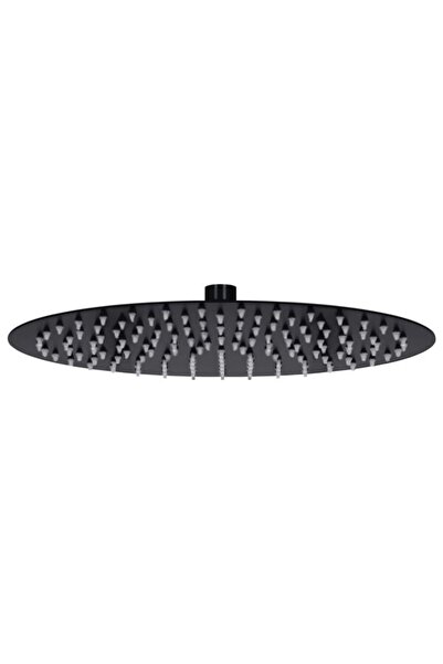 vidaxl Cap de duș rotund tip ploaie, negru, 30 cm, din oțel inoxidabil