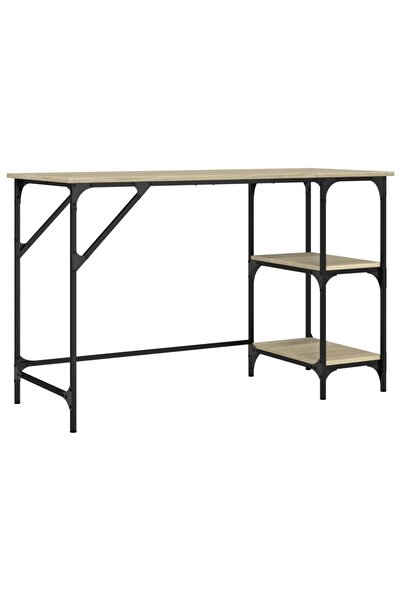 vidaxl Birou, stejar sonoma, 120x50x75 cm, metal și lemn prelucrat