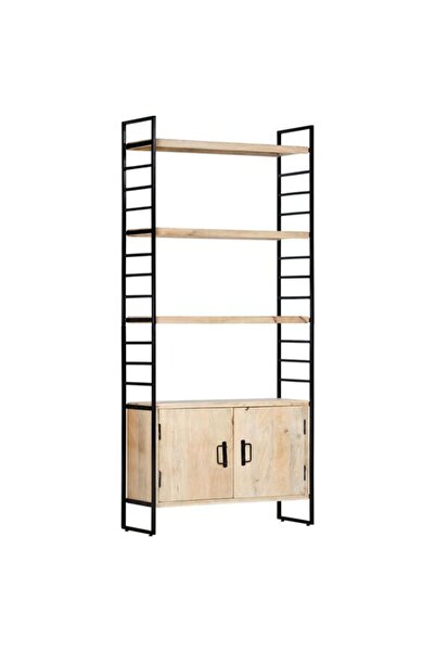 vidaxl Bibliotecă cu 4 rafturi 80 x 30 x 180 cm Lemn masiv de mango