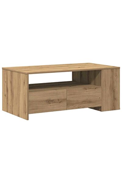 vidaxl Masă de cafea Stejar Artizanal 102 x 55 x 43,5 cm Lemn compozit
