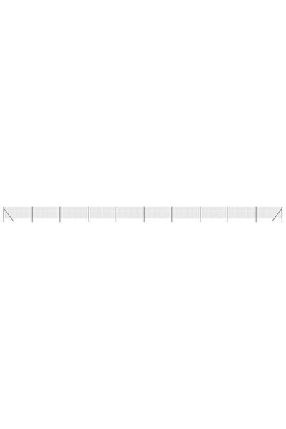 vidaxl Gard din plasă de sârmă, Antracit, 1 x 25 m, Oțel galvanizat