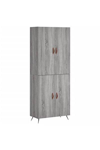 vidaxl Dulap înalt, gri Sonoma, 69,5 x 34 x 180 cm, lemn prelucrat