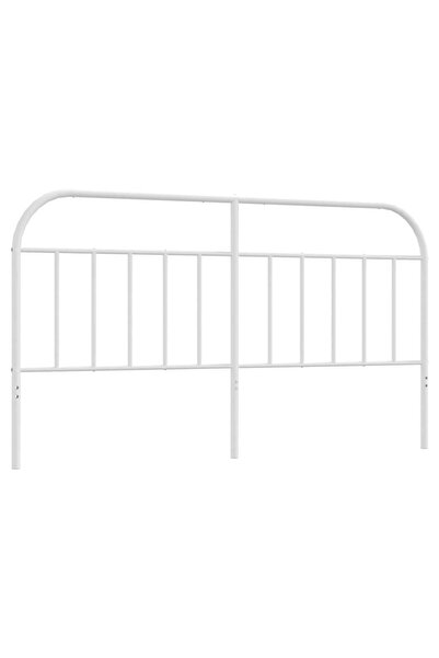 vidaxl Tăblie de pat de schimb metalică, alb, 180 cm
