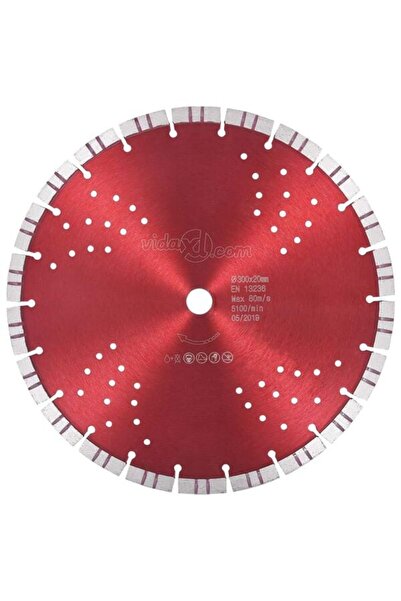 vidaxl Disc diamantat cu segmente turbo și găuri pentru oțel 300 mm