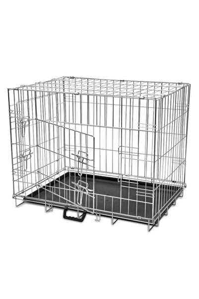 vidaxl Cușcă pliabilă pentru câini, metalică, L