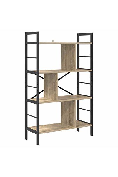 vidaxl Raft pentru cărți Stejar Sonoma 75 x 30 x 123,5 cm