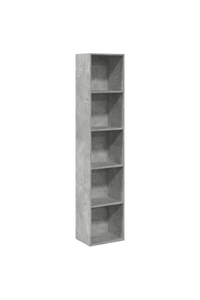 vidaxl Bibliotecă, gri beton, 40x30x189 cm, lemn prelucrat