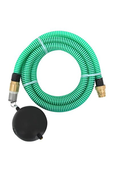 vidaxl Furtun de aspirație cu fitinguri din alamă, verde 1.1 " 10 m PVC