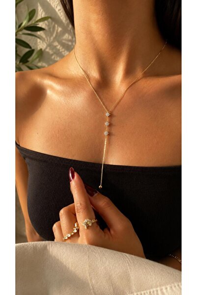 TREND VİTRİNİM ✨14 K Gold Çelik Uzun Kolye – Kararma Yapmaz Kadın Kolye