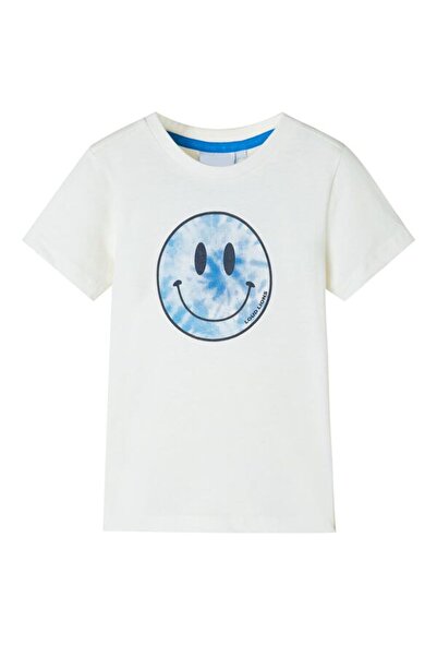 vidaxl Tricou copii, ecru, 128