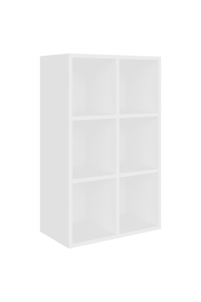 vidaxl Bibliotecă/Servantă, alb, 66x30x98 cm, PAL