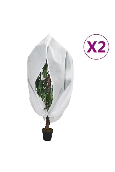 vidaxl Huse din fleece pentru plante cu fermoar, 2 bucăți, 70 g/m², 2,36 x 2 m