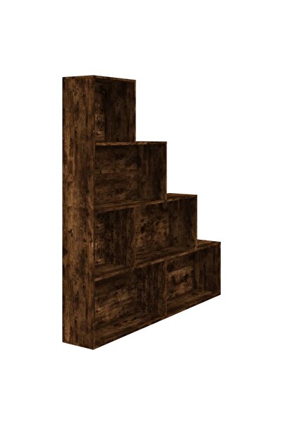 vidaxl Bibliotecă, stejar fumuriu, 155x24x160 cm