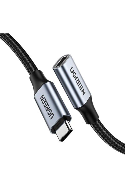 Ugreen 30205 Adaptor USB-C mamă la USB-C tată, 100W, 1m, Negru