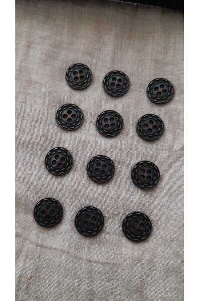 ILCARE Copper Antique Metal Button 10 mm 12 Pieces