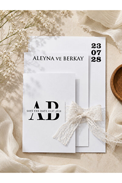 43 cici süsler organizasyon Düğün Nişan Nikah Davetiyesi Beyaz | Kişiye Özel ...